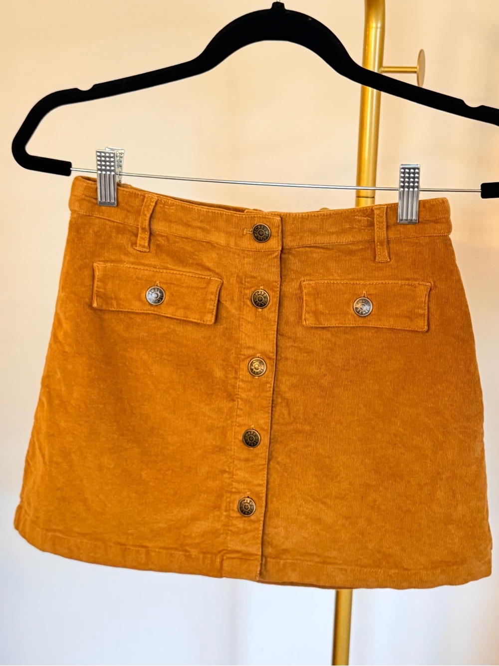 J. Crew Crewcuts Girls Corduroy Mini Skirt w/ Pockets in Saddle Brown Size 12 - Picture 8 of 9